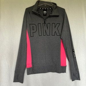 Pink Athletic 1/4 Zip shirt